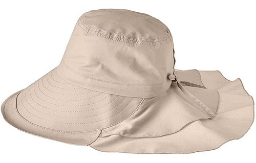 Sombrero Safari Para Mujer, Protección Uv, Ala Ancha, Plegab