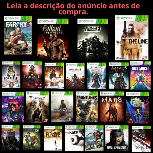 Combo Jogos Para Xbox 360 Mídia Digital/ Far Cry/the Line