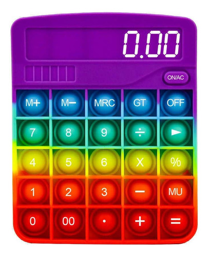 Pop It Juguete Calculadora Multicolor Juguete Antiestrés