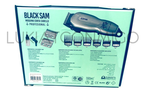 Maquina Profesional Black Sam Inalambrica Hair Clipper Fade