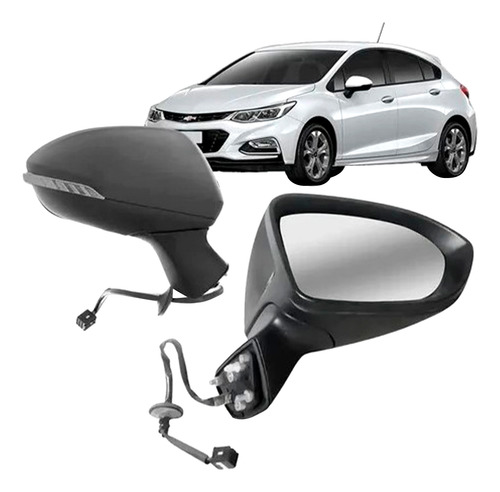 Retrovisor Cruze 2017 2018 2019 20 21 22 Elétrico Com Pisca