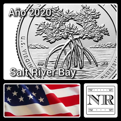 Imagen 1 de 4 de Estados Unidos - 25 Cents - Año 2020 - Virg Is - Salt River