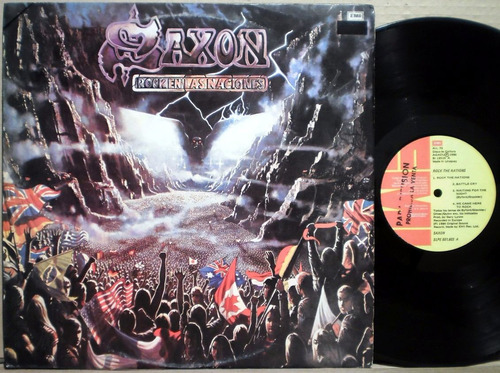 Saxon Rock The Nations 86 Vinilo Lp Uruguay Heavy Metal