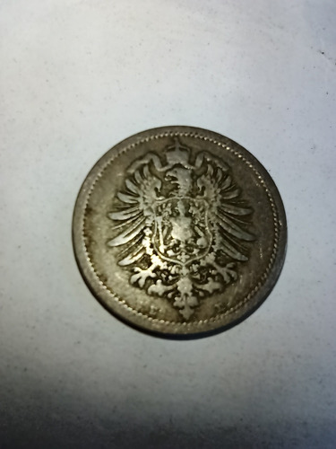 Moneda Imperio Alemán 10 Peennig Año 1889