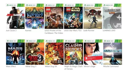 Catálogo Jogos Xbox 360 - 497 à 656 - Fenix GZ - 16 anos no mercado!