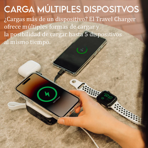 Cargador Para Viajes 5 En 1 Magsafe Con 3 Adaptadores | Xmag