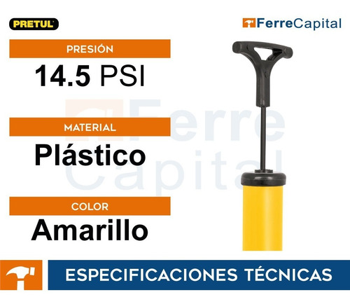Bomba Manual Compacta Ligera Para Inflar Balones