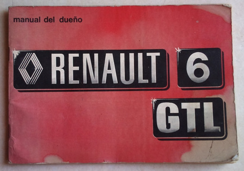 Libro Manual De Renault 6 Gtl