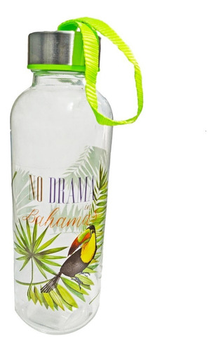 Botella De Agua Vidrio 250 Ml Lisa Tapa A Rosca Sheshu Home