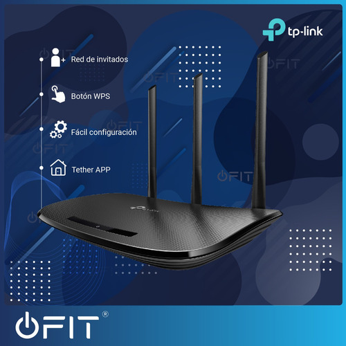 Imagen 3 de 9 de Router Wifi Tp Link 450 Mbps 3 Antenas