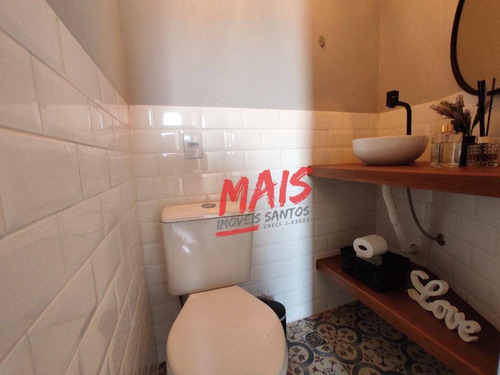 Imagem 25 de 26 de Apartamento Triplex Com 3 Dormitórios À Venda, 135 M² Por R$ 550.000 - Estuário - Santos/sp - Ap6279