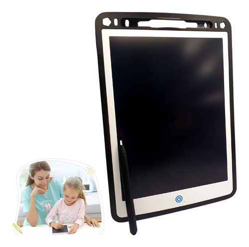 Lousa Magica Infantil Digital 10 Lcd Tablet Desenho Premium Cor Preto
