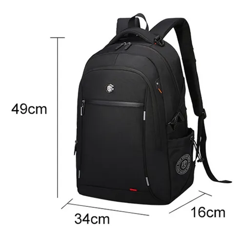 Mochila Para Notebook Con Conexión Usb - 6 Meses De Color Negro