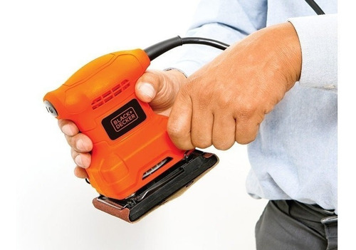 Imagen 6 de 9 de Lijadora orbital Black+Decker BS200 naranja 60Hz 200W 120V