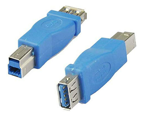 Adaptador Usb 3.0 Tipo A Hembra A B Macho 2pack