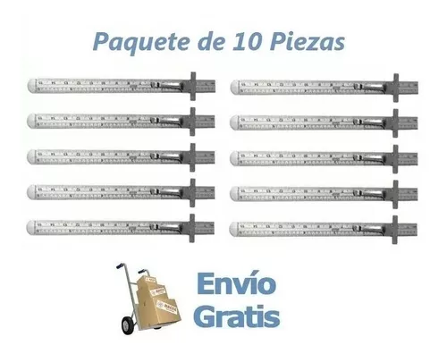 Paquete 10 Reglas Bolsillo C Clip 6 Pulg X 150mm No Mitutoyo Envío Gratis