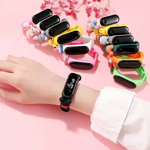 Estudiantil Led Banda De Acero Smartwatch Electrónico 20pcs