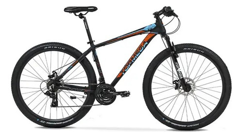 Mountain Bike Topmega Mtb Sunshine R29 16  21v Frenos De Disco Mecánico Cambios Shimano Tourney Ty300 Color Negro/naranja/celeste  