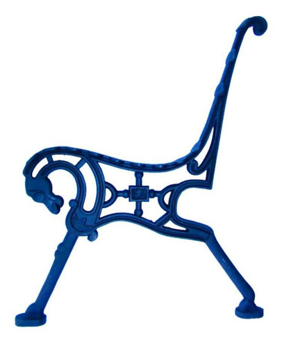 Imagem 2 de 3 de Par De Pé De Banco Cavalo De Ferro Fundido