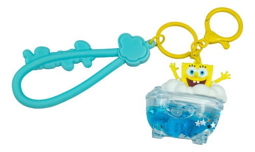 Llavero Bob Esponja Estrella En Bañera Nickelodeon