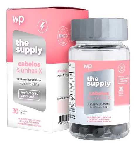 Cabelos E Unhas X The Supply Wpink 30 Cápsulas | MercadoLivre