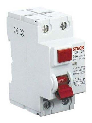Interruptor Diferencial Dr 2p 63a 30ma Ip20 Sdr26330 Steck