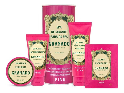 Granado Pink - Kit Spa Relaxante Para Pés 