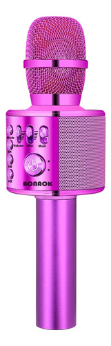 Microfono Karaoke Bonaok Con Bluetooth / Purpura