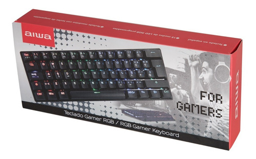 Imagen 5 de 5 de Teclado Gamer Mecánico Aiwa Gk100 Luz Led Diseño En Español