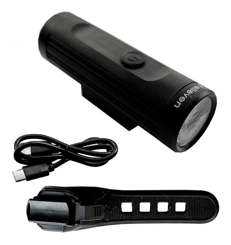 Imagem 2 de 4 de Farol Elleven Led Aluminio Super 700 Lum Usb Bicicleta Forte