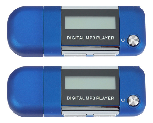 2x Mp3 Player 4gb U Disk Music Player Support Replaceable
