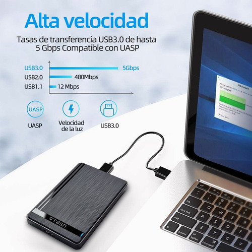 Gabinete Carcasa Disco Duro Externo Usb 3 Sata 2.5 Adata