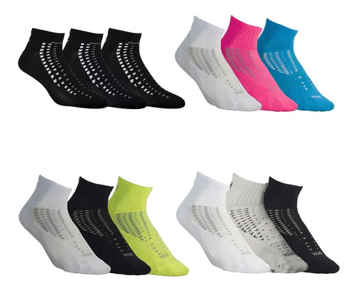 Medias Sox ® Caña Corta Pack X 3 Hombre Mujer Running Ciclismo