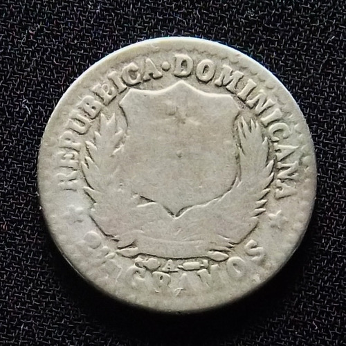 República Dominicana 10 Centavos 1897 Regular Km 13