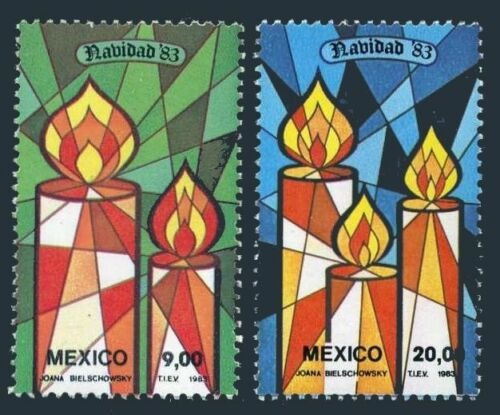México 1983 : Navidad , Velas , Vitrales