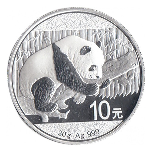 Moneda Panda Chino. 30 Gramos De Plata 999. Año 2016