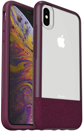 Funda Para iPhone XS Max, Transparente/violeta/ultradelgada