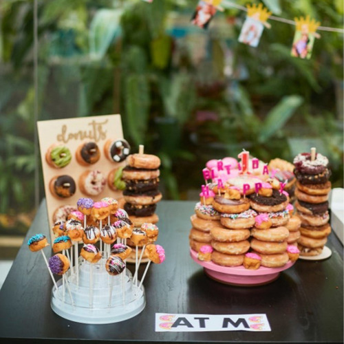 Decoracion Para Cumpleaños Fiestas Panel Porta Donas