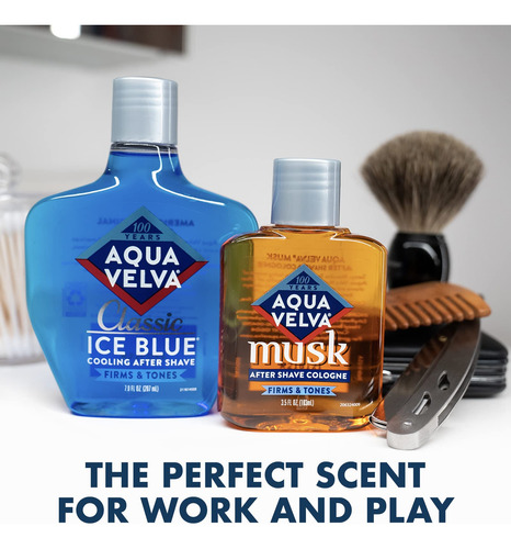 After Shave Aqua Velva Classic Ice Blue 100 Ml Para Hombre