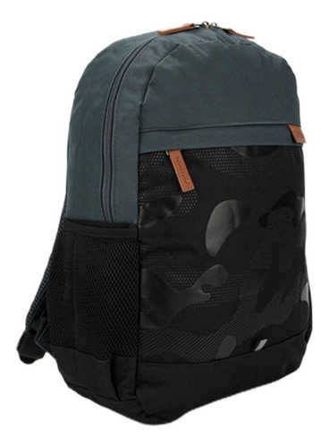 Morral Mochila Unisex Camo Escolar Universitario Wilson Color Gris oscuro