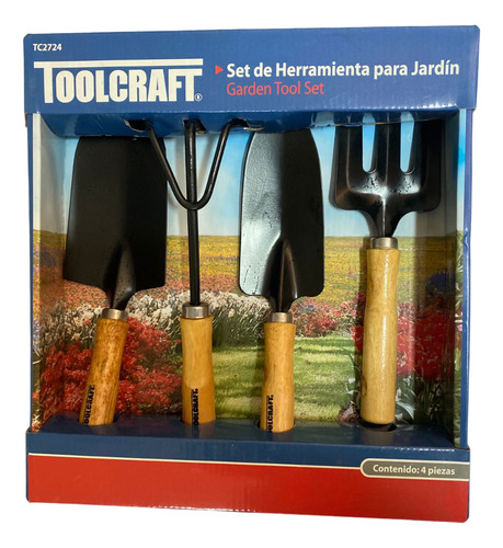 Set 4 Piezas De Herramientas Para Jardin Mango 6