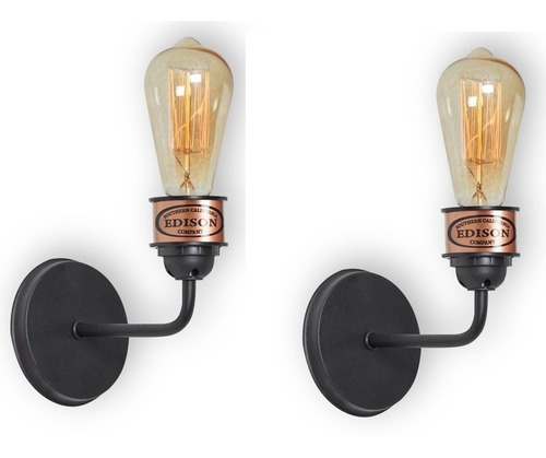 Lampara Industrial De Diseño Edison 1880 (combo X2)