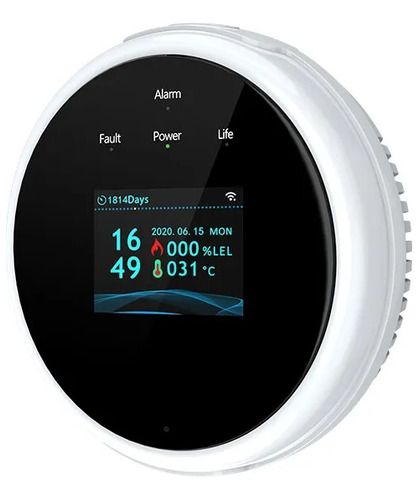 Detector Vazamento Gás E Temperatura Wifi Via App Alarme Onl