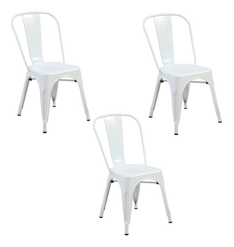 Silla Turca Blanco Set X 3