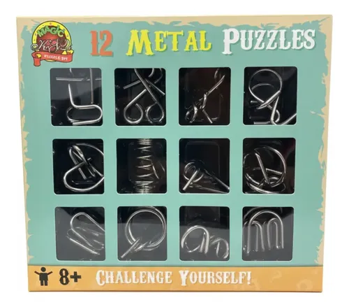 Set De 24 Rompecabezas De Metal IQ Para Adultos Y Niños, Juegos De Ingenio 3D En Acero Inoxidable