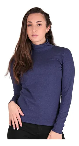 Playera Moda Mujer Optima Azul 56504084 Algod n Poli ster