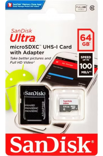 Memoria Micro Sd 64gb Sandisk