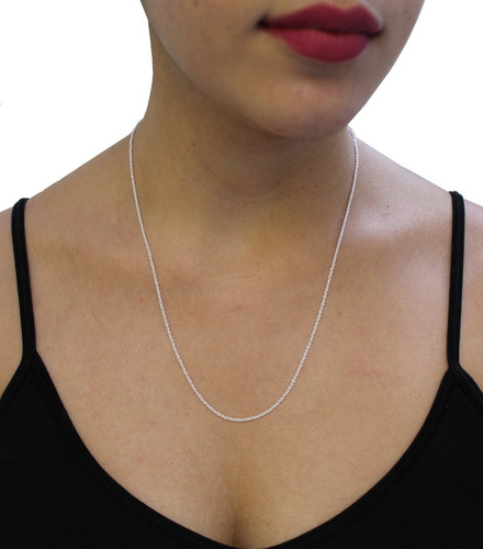 Imagen 5 de 10 de Cadena De Plata 925 Para Mujer De 50 Cm Agálea Joyería