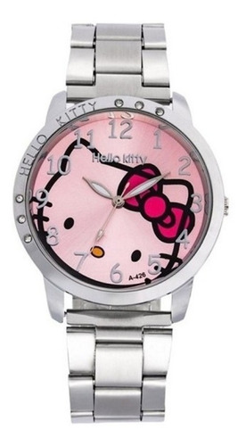 Reloj De Mujer Hello Kitty De Acero