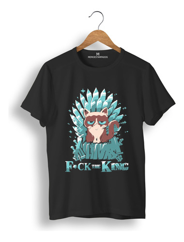 Remera: Fuck The King Cat Memoestampados